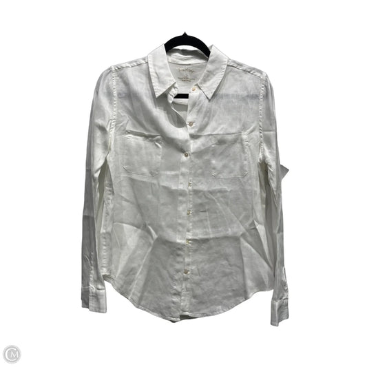 Top Long Sleeve Designer By Lilly Pulitzer In White, Size: S
