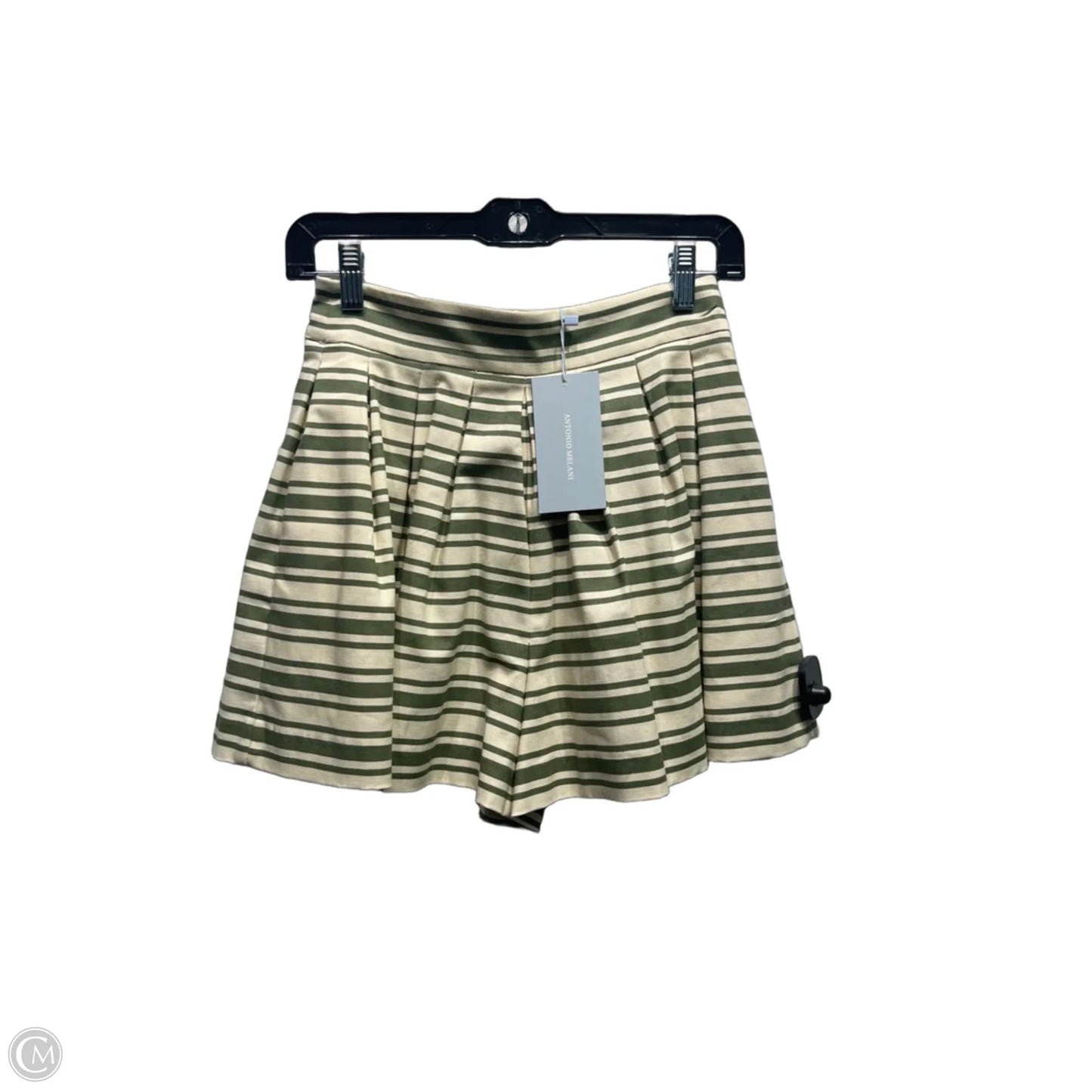 Skort By Antonio Melani In Cream & Green, Size: 0