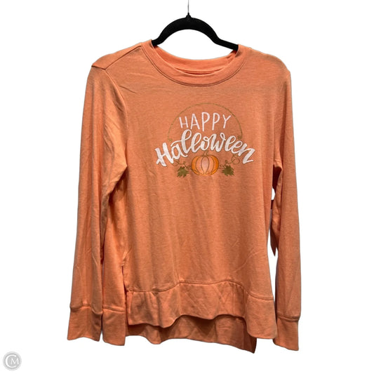 Top Long Sleeve Basic By way to celebrate In Orange, Size: S