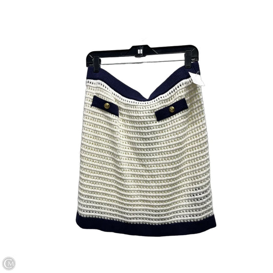 Skirt Mini & Short By Steve Madden In Blue & White, Size: Xl