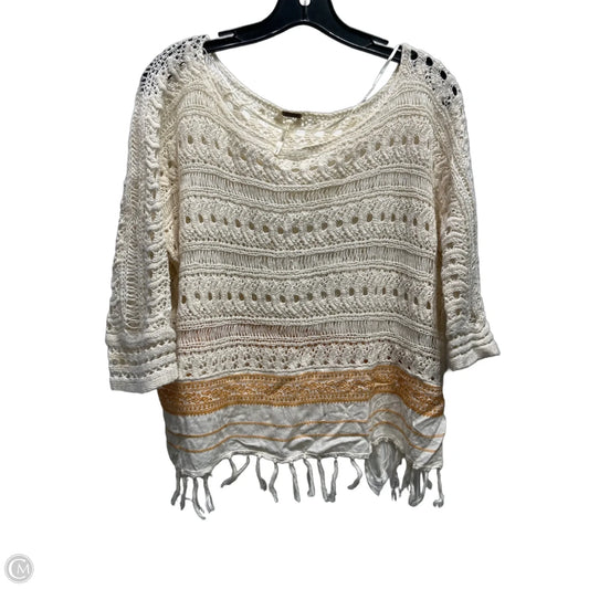 Top Long Sleeve By Free People In Tan, Size: S
