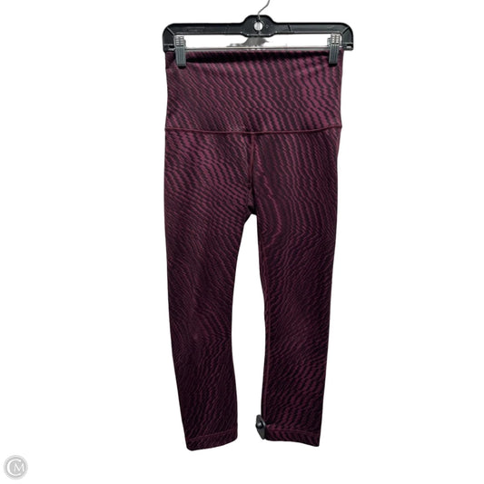 Athletic Leggings By Lululemon In Red, Size: 6