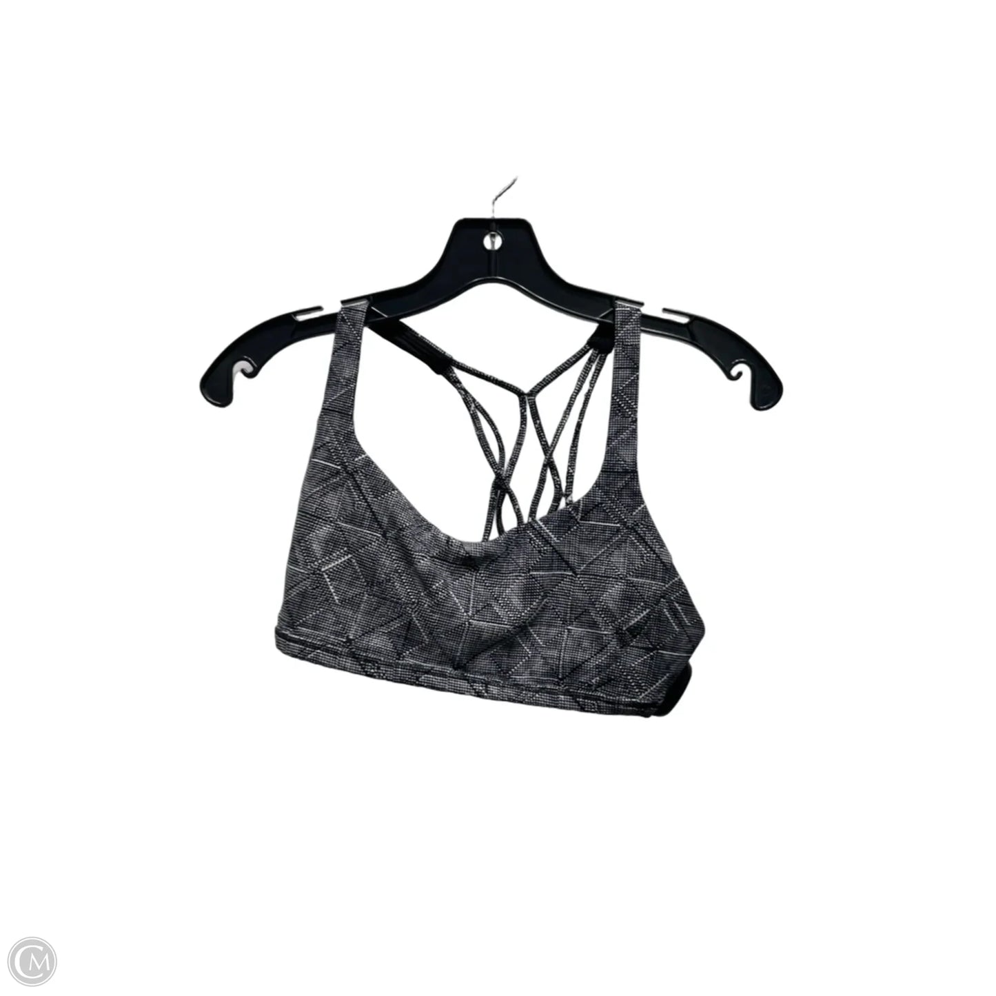 Athletic Bra By Lululemon In Black & White, Size: 6