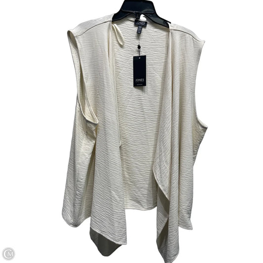 Vest Other By Jones New York In Cream, Size: 3x