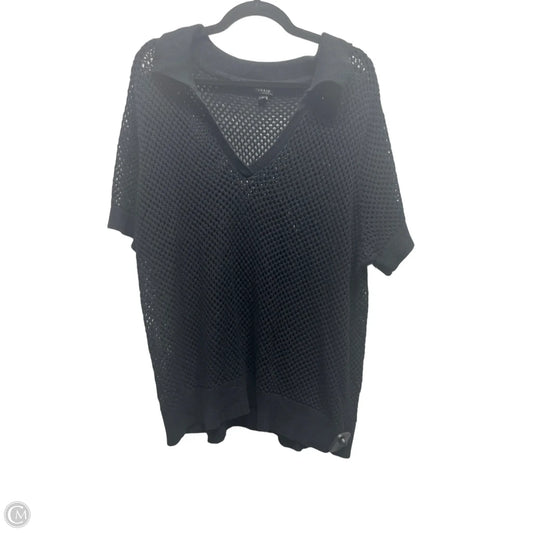 Top Short Sleeve By Torrid In Black, Size: 3x