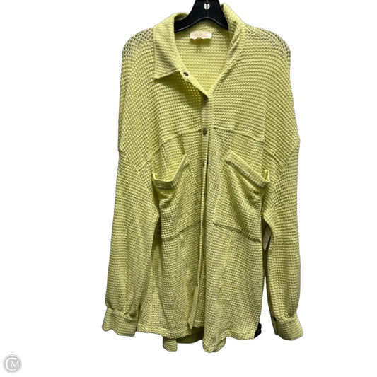 Tunic Long Sleeve By Listicle In Yellow, Size: L