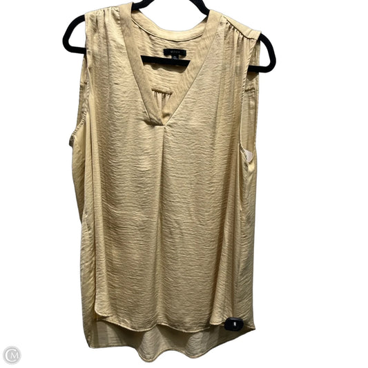 Top Sleeveless By Alfani In Tan, Size: Xxl