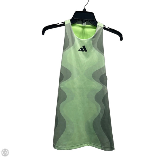 Athletic Tank Top By Adidas In Green, Size: L