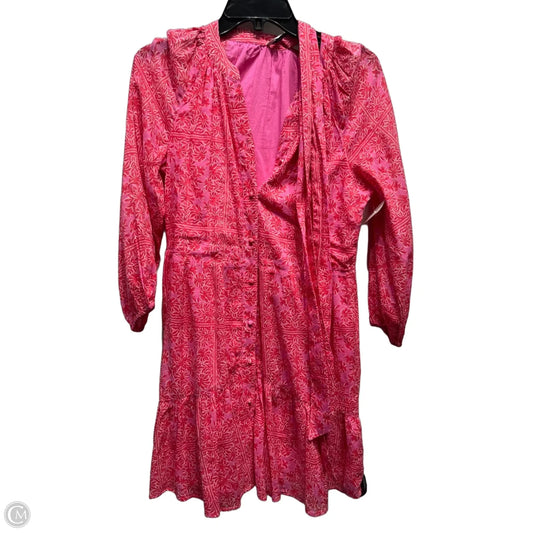Dress Casual Short By Vineyard Vines In Pink & Red, Size: Xs