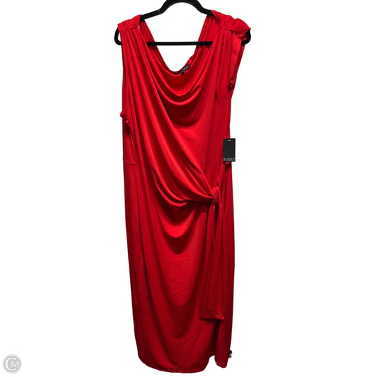 Dress Party Long By Eloquii In Red, Size: 18