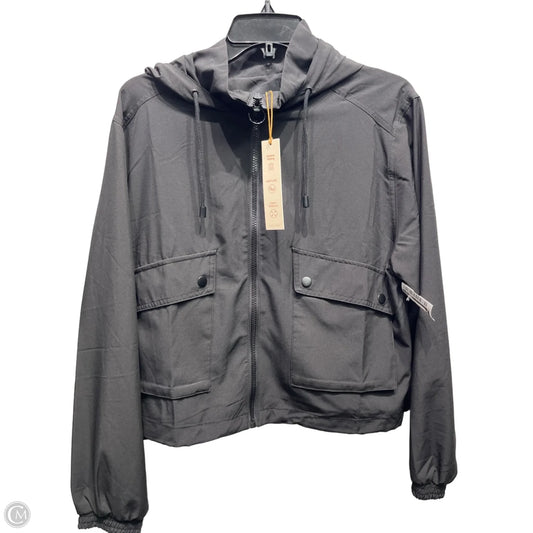 Jacket Windbreaker By Love Tree In Black, Size: L