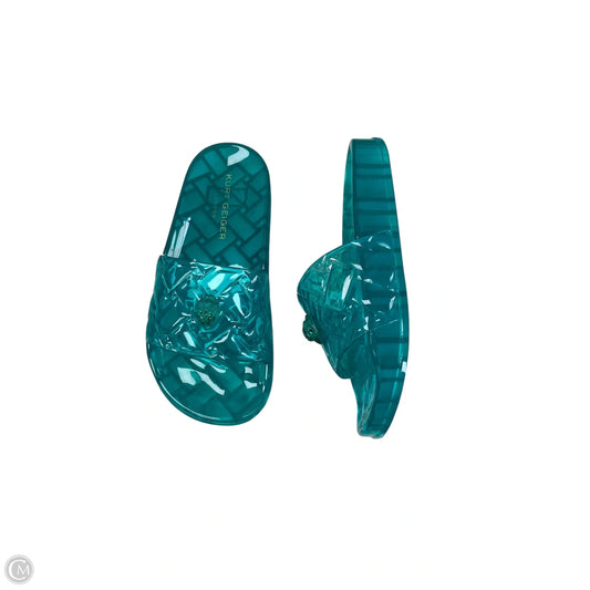 Sandals Flats By Kurt Geiger London In Teal, Size: 6.5