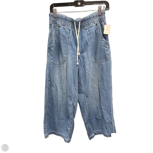 Jeans Wide Leg By Oat In Blue Denim, Size: 4