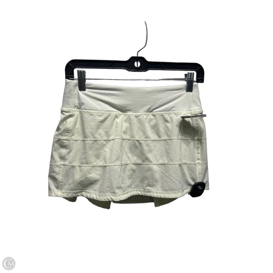 Athletic Skort By Lululemon In Yellow, Size: 4