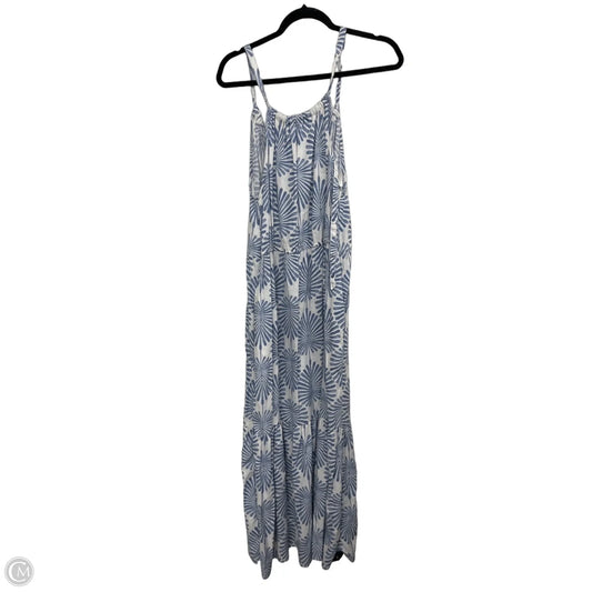 Dress Casual Maxi By Joie In Blue & White, Size: M