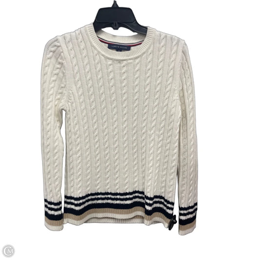 Sweater By Tommy Hilfiger In Blue & White, Size: M