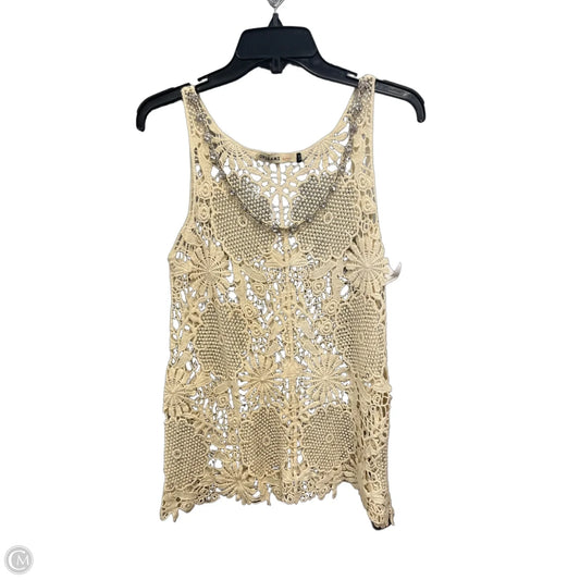 Top Sleeveless By Origami In Cream, Size: S
