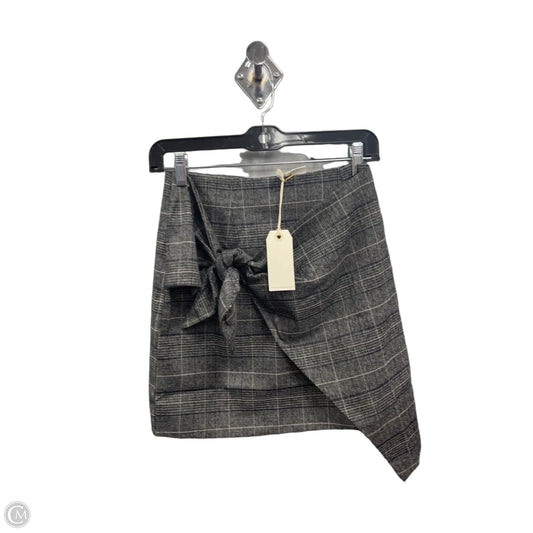 Skirt Mini & Short By By Together In Black & Cream, Size: S