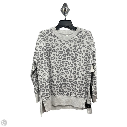 Sweatshirt Crewneck By Green Tea In Grey, Size: M