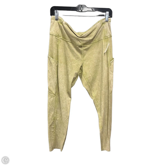 Athletic Leggings By Lululemon In Green, Size: 14