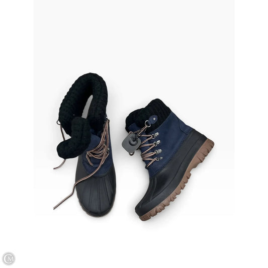 Boots Snow By J. Crew In Black & Blue, Size: 10