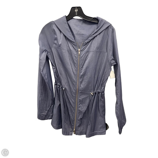 Jacket Windbreaker By Soma In Blue, Size: Xs