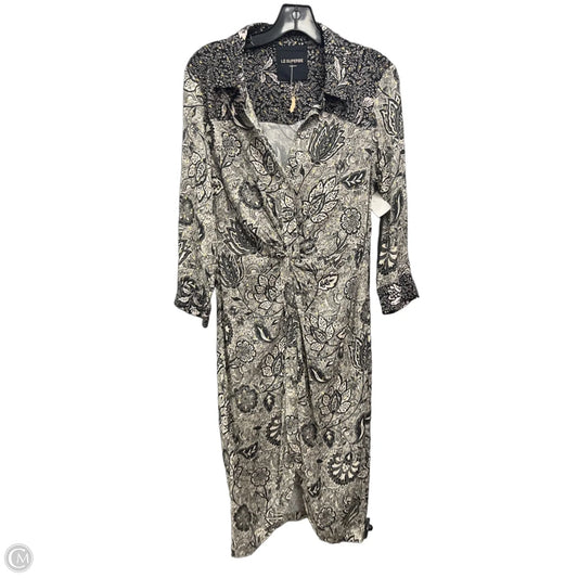 Dress Casual Midi By Le Superbe In Black & White, Size: 6