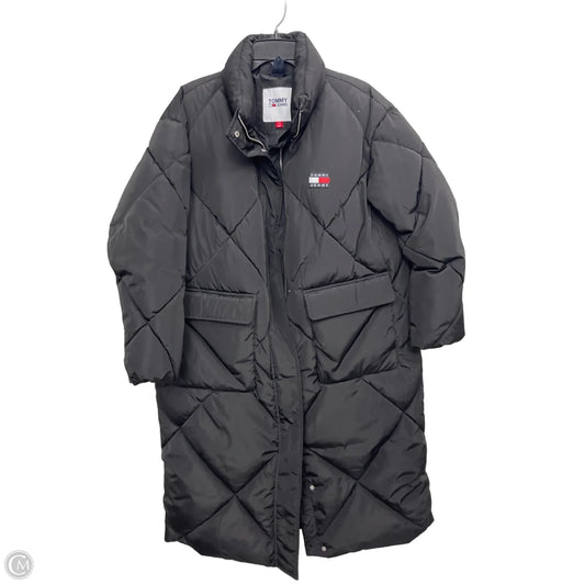 Coat Puffer & Quilted By Tommy Hilfiger In Black, Size: L