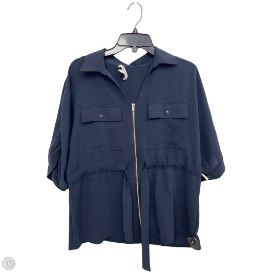 Jacket Utility By harver & blair In Navy, Size: S