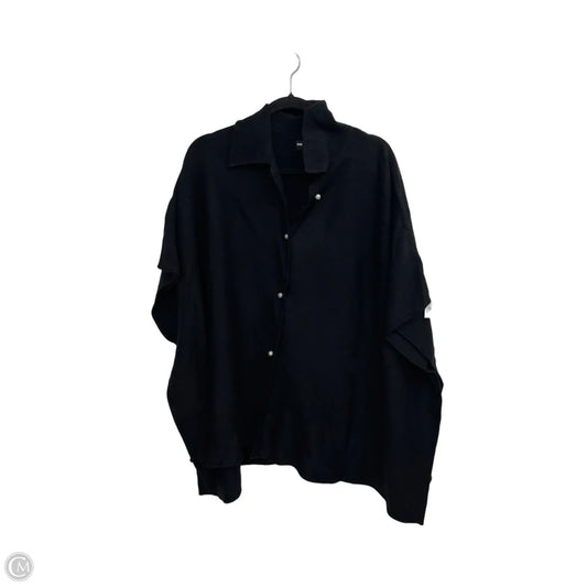 Poncho Designer By Karl Lagerfeld In Black, Size: Osfm
