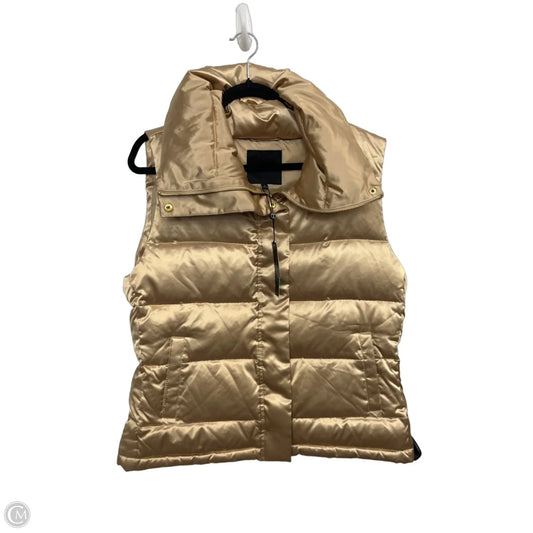 Vest Puffer & Quilted By Talbots In Gold, Size: L