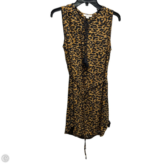Dress Casual Short By Beachlunchlounge In Brown & Cream, Size: Xs