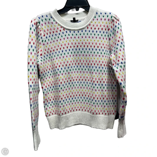 Sweater By Talbots In Green & Pink, Size: M