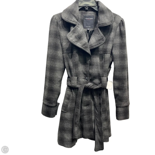 Coat Peacoat By therpy In Black & Grey, Size: M