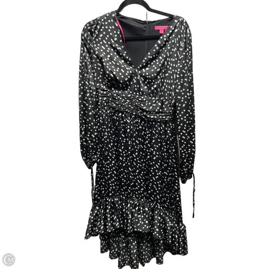 Dress Party Short By Betsey Johnson In Black & White, Size: 8