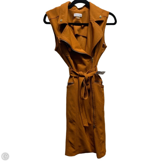 Dress Work By Calvin Klein In Brown, Size: 8