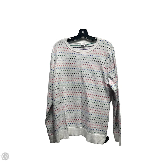 Sweater By Kim Rogers In Blue & Pink, Size: Xl