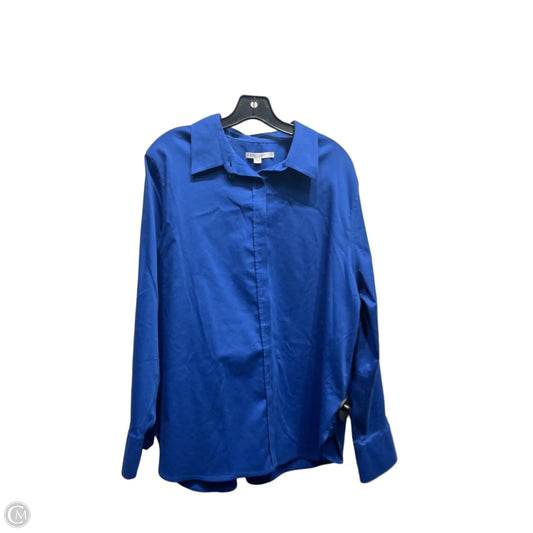 Top Long Sleeve By Chicos In Blue, Size: 16