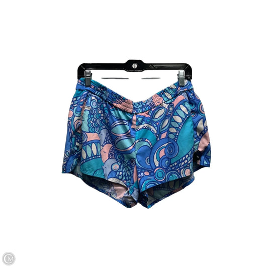 Shorts Designer By Lilly Pulitzer In Blue & White, Size: M