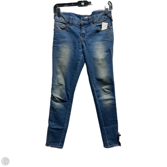 Jeans Skinny By Free People In Blue Denim, Size: 4