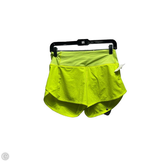 Athletic Shorts By Lululemon In Yellow, Size: 4