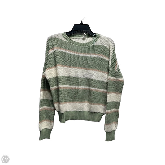 Sweater By Wishlist In Green & Tan, Size: S