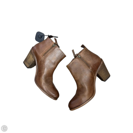 Boots Ankle Heels By HOSS In Brown, Size: 7.5