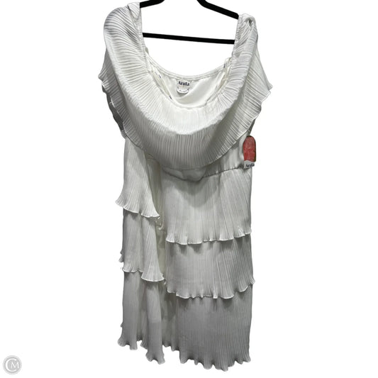 Dress Party Short By Arula In White, Size: 2x