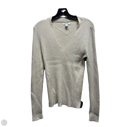 Top Long Sleeve By Calvin Klein In Cream, Size: M