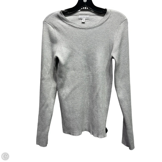 Top Long Sleeve By Calvin Klein In Silver, Size: L