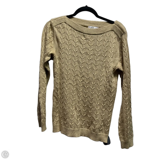 Sweater By Tommy Hilfiger In Gold, Size: S