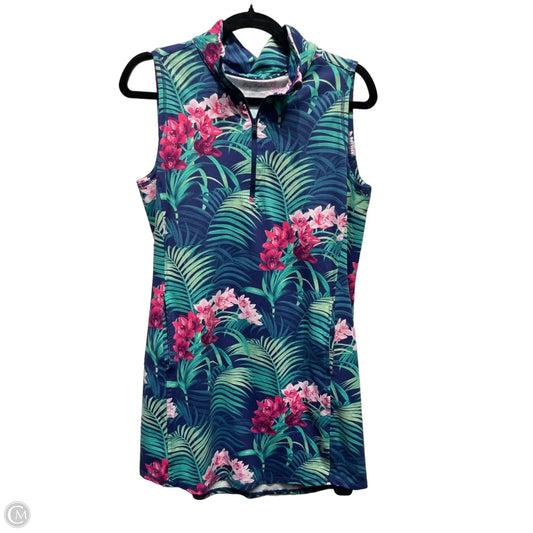 Dress Casual Short By Tommy Bahama In Blue & Pink, Size: M
