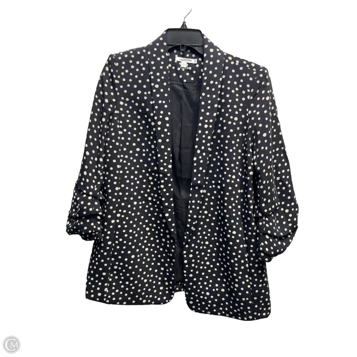 Blazer By Chicos In Black & White, Size: 8