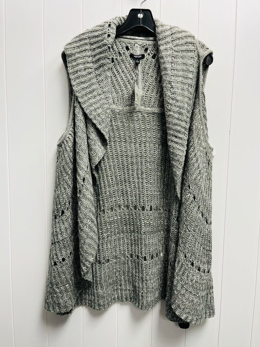 Vest Sweater By Apt 9 In Grey, Size: L